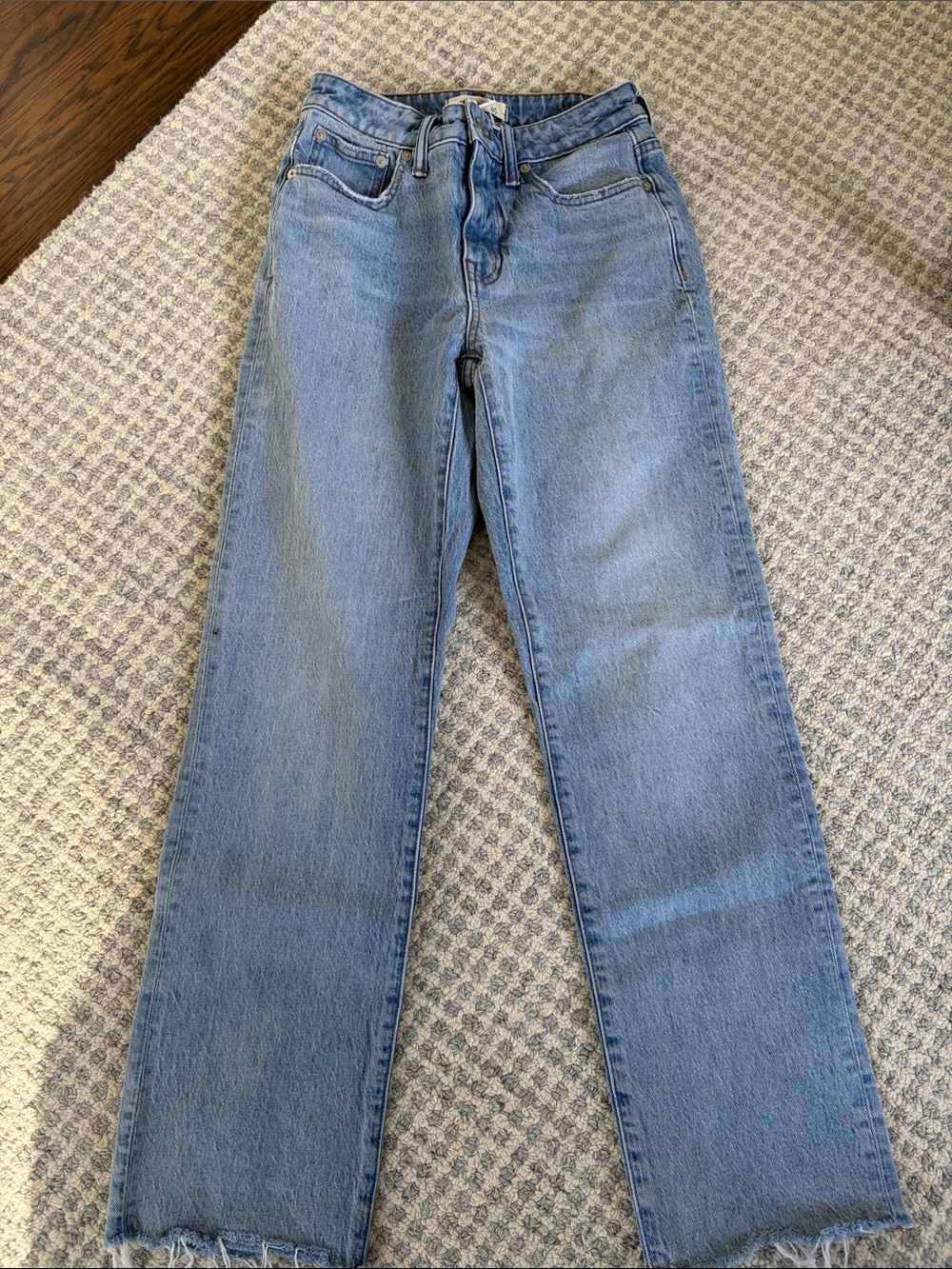 Madewell Light Wash Straight-Leg Jeans